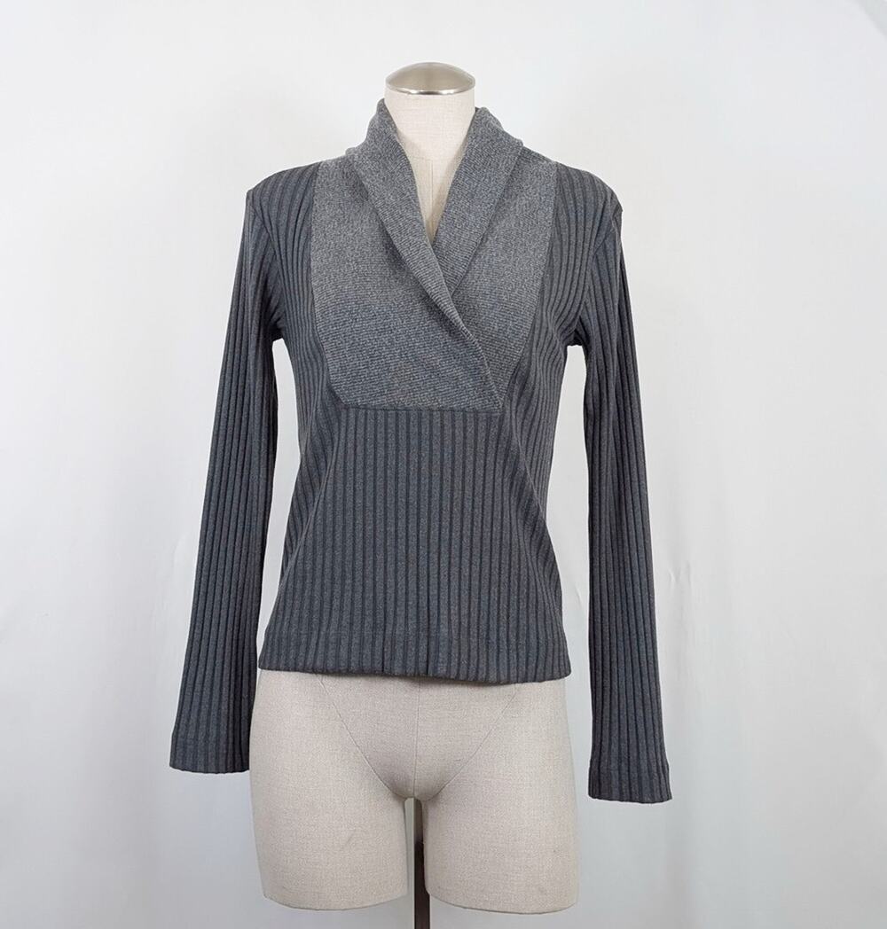 Nike Yoga Luxe Ribbed Cover-Up Sweater Gray Women's Size XS New